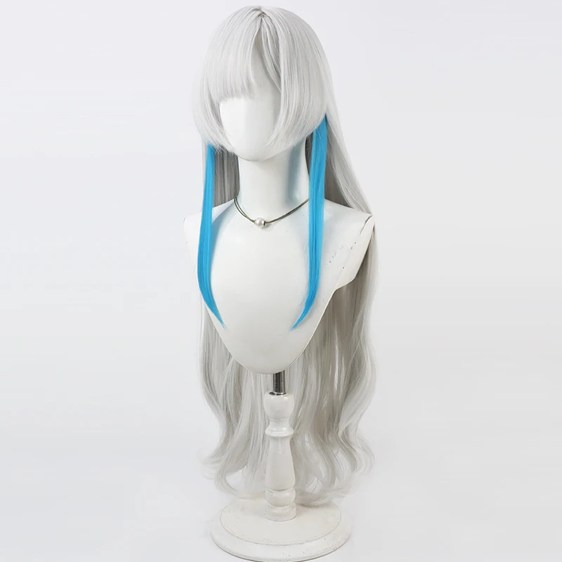 NIJISANJI Virtual YouTube Isekai Jocho Cosplay Wig Halloween Party Prop Synthetic Hair Heat Resistant Fiber + Wig Cap