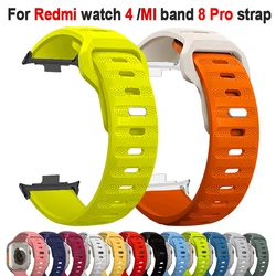 Silicone Strap for Redmi Watch 4 Smart Watch Bracelet Replacement Correa for Xiaomi Mi Band 8 Pro WristBand Smart Accessories