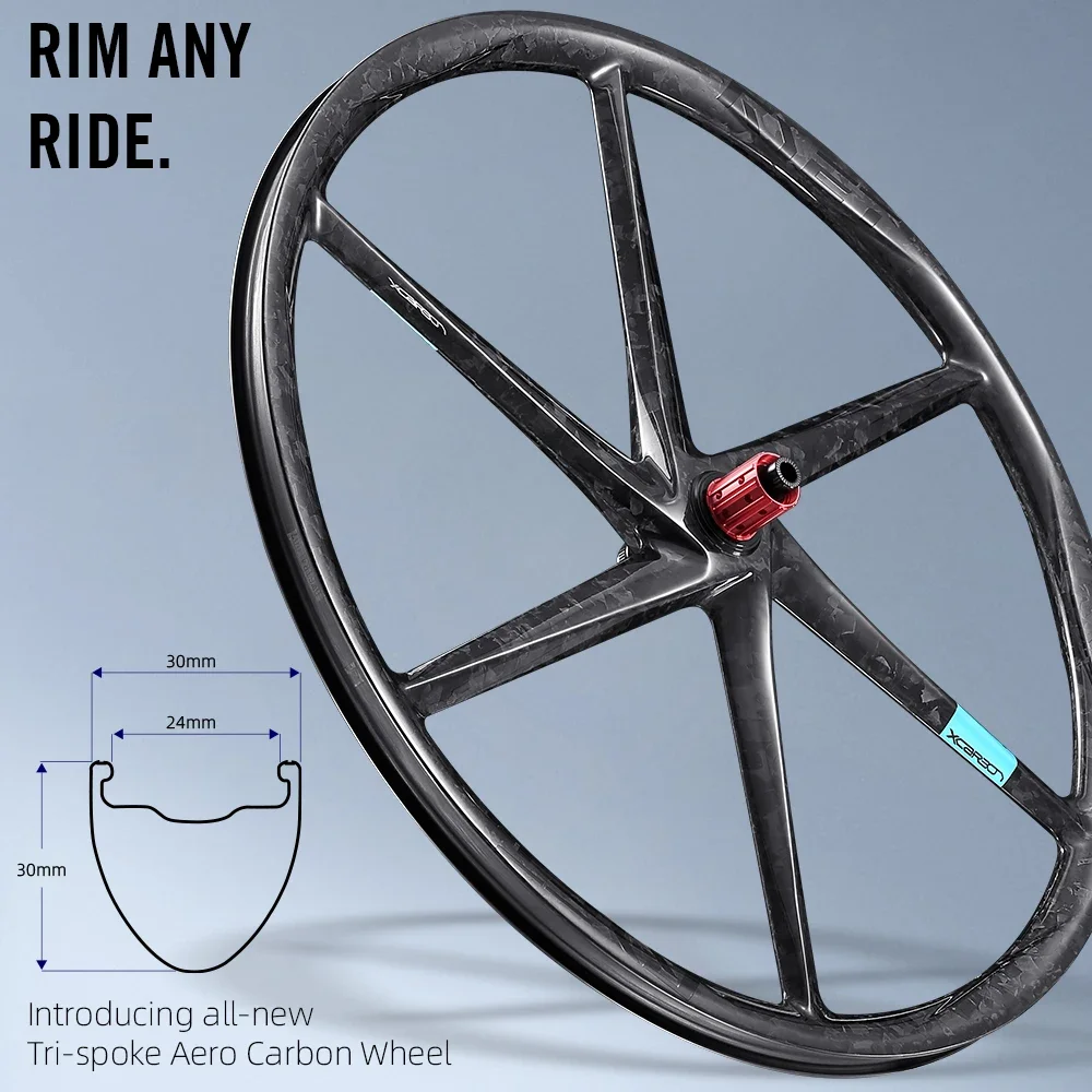 RYET 29er 6-Spoke MTB Carbon Wheelset 36T Ceramic Boost Hub Tubeless Ready 148/110mm Wheels for Enduro Trail XC Mountain Bike