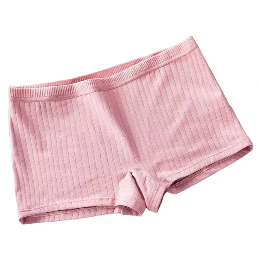 Lady Panties Mid Waist Lady Boxers Underwear with High Elasticity Safety Shorts for Women Anti-shrink Anti-exposure for Tight