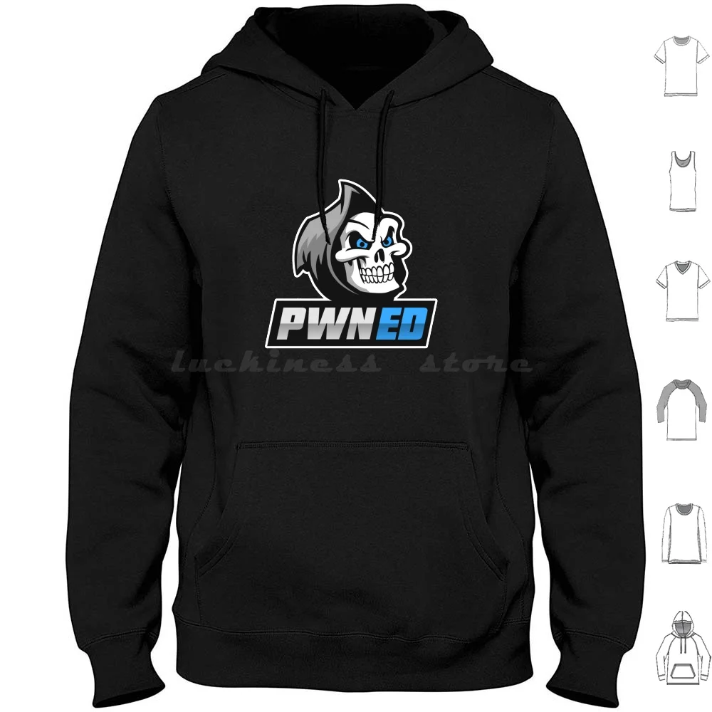 Cyber Security-Hacker-Pwned Blue Hoodie Cotton Long Sleeve Hacker Ethical Hacker Linux Linux Cyber Security Programmer Kali