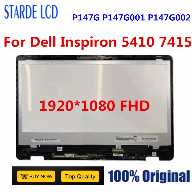 

14" LCD For Dell Inspiron 5410 7415 2-IN-1 P147G P147G001 P147G002 Digitizer Replacement Assembly 1920*1080 FHD 30Pin 40pin