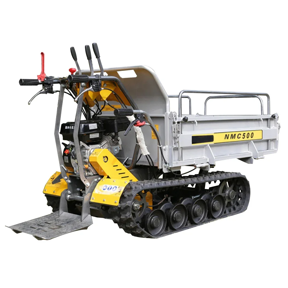 

for 500kg 800kg 1000kg 1ton-8ton track dumper mini crawler transporter rubber Dump Trucks for sale with EPA