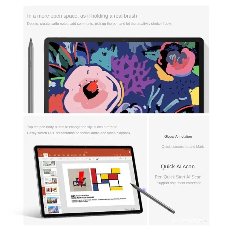 Глобальный ПЗУ планшет Lenovo Xiaoxin плюс 12,7-дюймовый аккумулятор 7040 мАч Разрешение ЖК-экрана 1920*1200 Tianji7050 90 Гц WIFI 8G128G