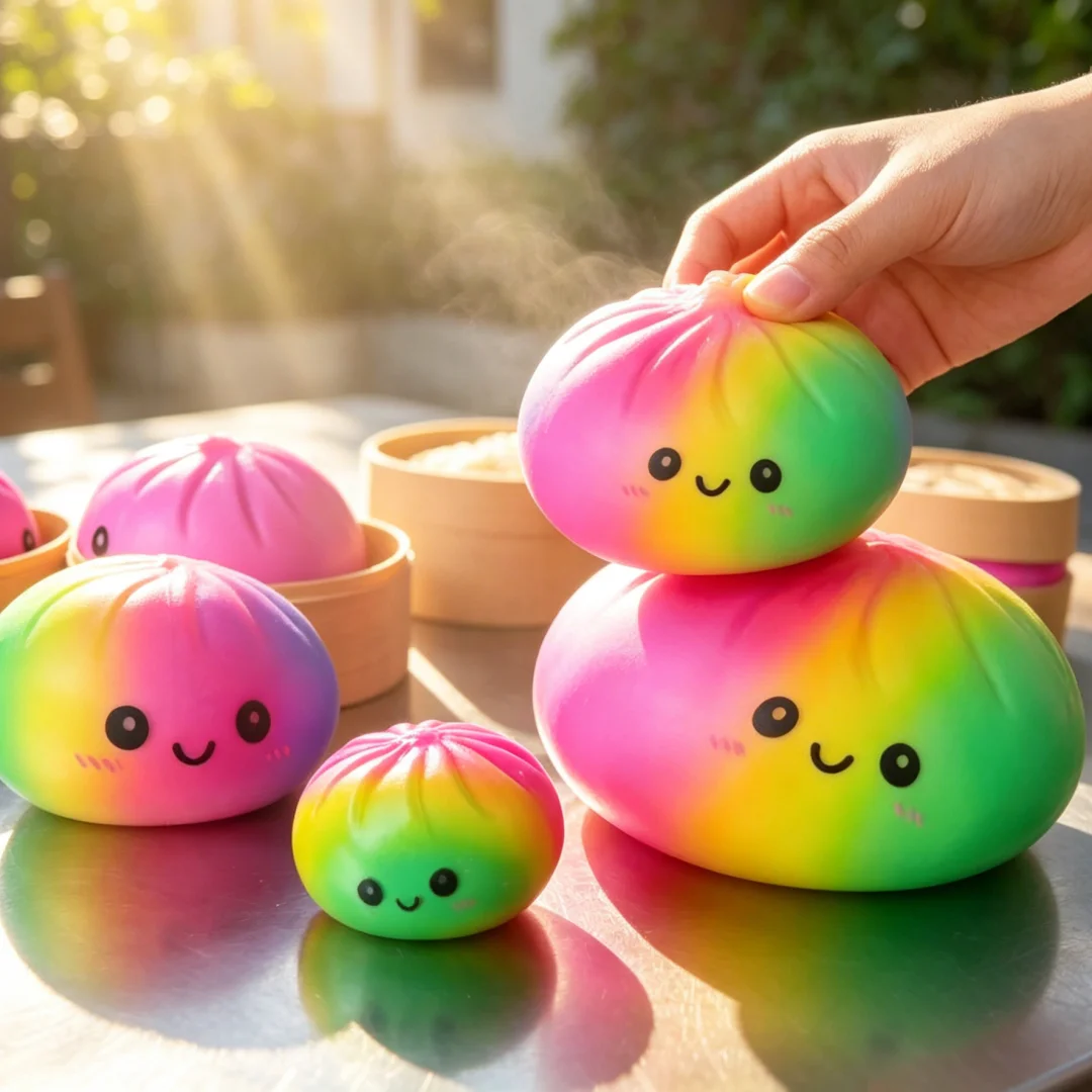 New 25cm Colorful Dumpling Big Stress Balls Reusable Low Rebound Decompression Dough Ball Unique Home Decoration Birthday Gift