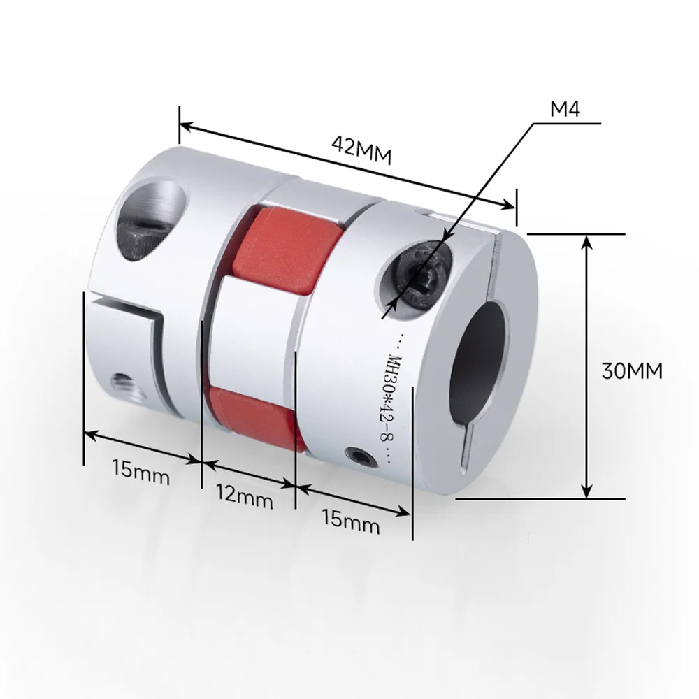 GR GS14 D30 L42 series1PCS Flexible plum clamp coupler shaft size CNC two Jaw shaft coupling 5/6/8/9.525/10/12/12.7/14/15/16mm