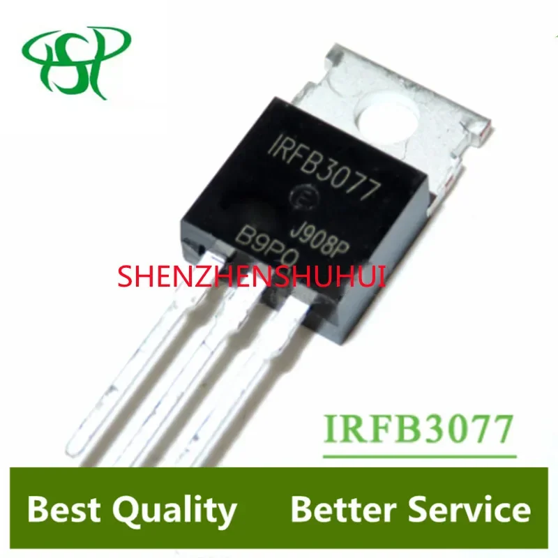 

10pcs IRFB3077 TO-220 IRFB3077PBF TO220 IRFB3077GPBF 75A 210A FB3077