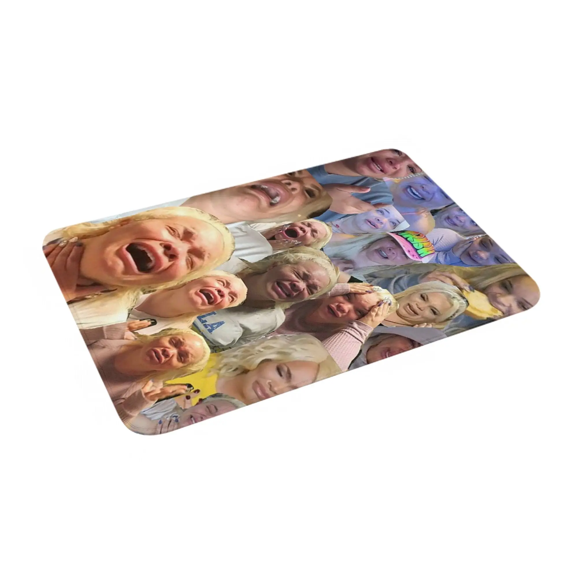 

Trisha Pastas плачущий на кухне напольный коллаж противоскользящий коврик для двери напольный коврик для кухни, входа, дома, балкона, коврики для ног