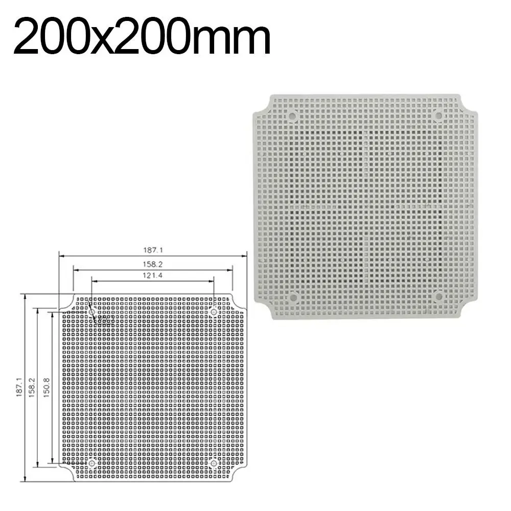 Plastic Waterproof Fixed Installation Porous Plate Accessory Waterproof Junction Box Bottom Plate Honeycomb Grid Plate
