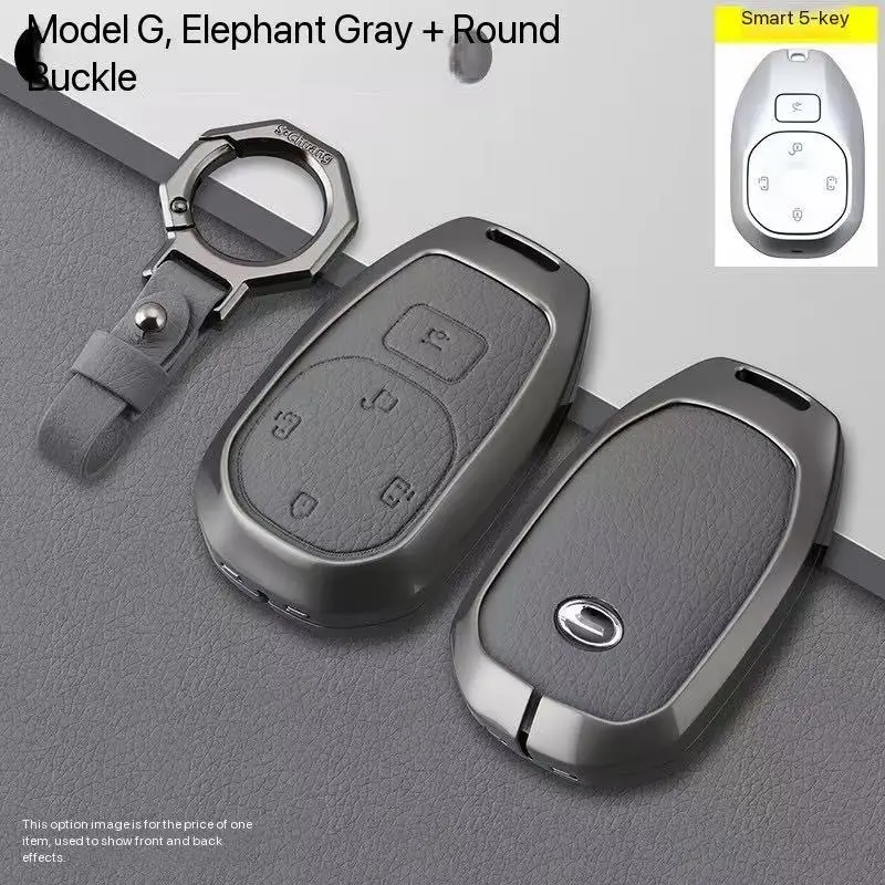 5 Buttons Car Key Case Cover Shell Fob For GAC Trumpchi 2021 Empow J11 J12 J13 J14 J15 J16 GS8 Car Interior Keychain Accessories