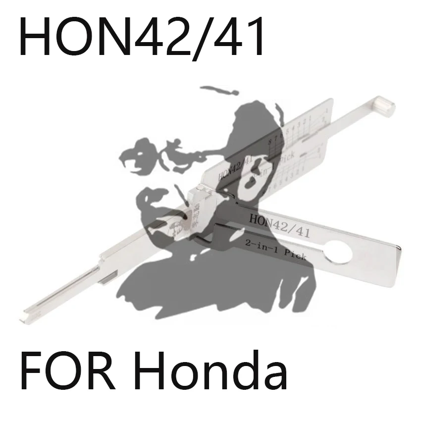 Lishi FOR Honda 2-in-1 LOCKSMITH TOOL Motorcycles HON41 / HON42 FOR Honda NSS 2001-2008 FOR Honda Reflex 2001-2008