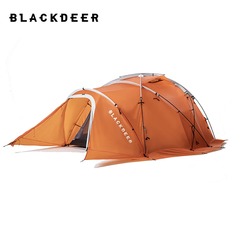 

Blackdeer BD GEO 35T EXP Orange Tent Outdoor Camping 4 Season Climb Snowy Mountain Double Layer Winter Skirt Waterproof DAC Pole