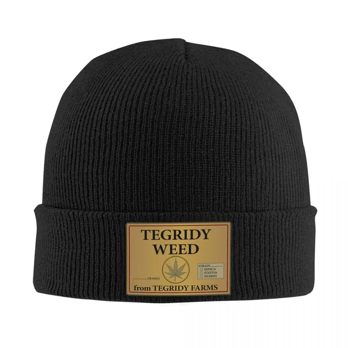 Tegridy Weed From Tegridy Farms Warm Knitted Cap Fashion Bonnet Hat Autumn Winter Outdoor Beanies Hats for Men Women Adult