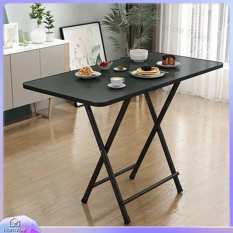 Simple Folding Bedside Table for Eating Small Desk for Rental House Large Household Dining Table Student Dormitory Table