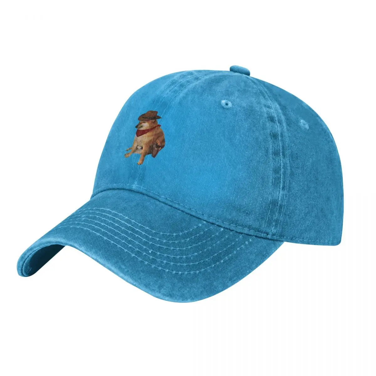 Cheems Doge Cowboy Baseball Cap Sunhat Trucker Hat Women's Golf Wear Men's