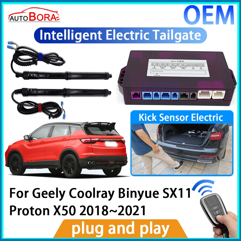 

AutoBora Intelligent Electric Tailgate Automatic Lifting Kit Remote Control Opener Trunk for Geely Coolray Binyue SX11 Proton X5