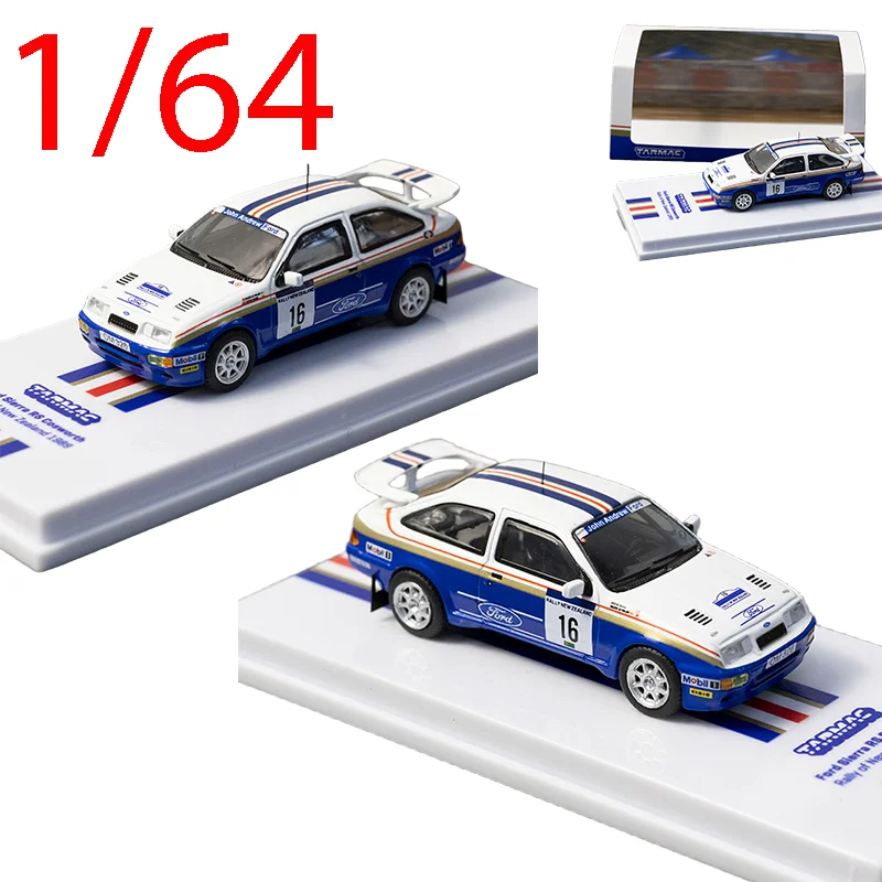 tarmac-works-diecast-1-64-scale-ford-alloy-car-model-ford-sierra-rs-play-vehicles-collectible-toys-for-boys-original-box