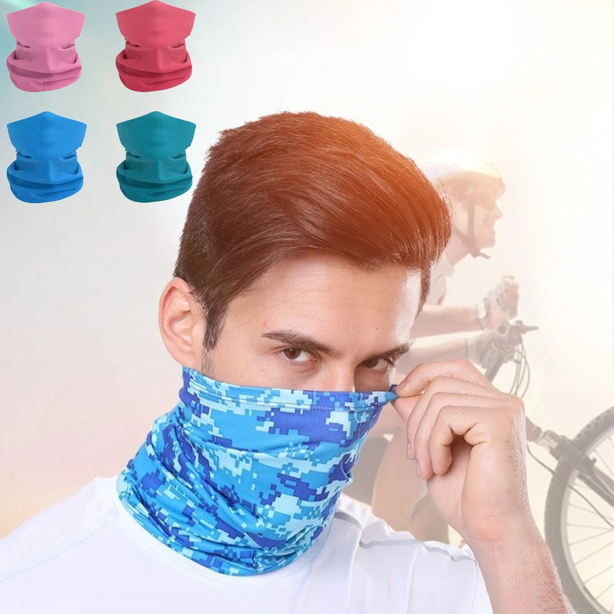 

Многофункциональная бандана из ледяного шелка для защиты от солнца весной и летом, для мотоциклов, спорта, активного отдыха, велоспорта, маска для лица