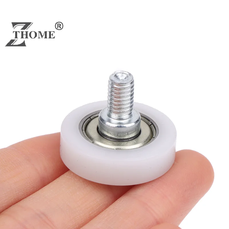 1PC 6*26*7 M6 External Thread Arc Spherical Convex Wheel Stainless Steel Screw Bearing Roller Door Window Track Accessories