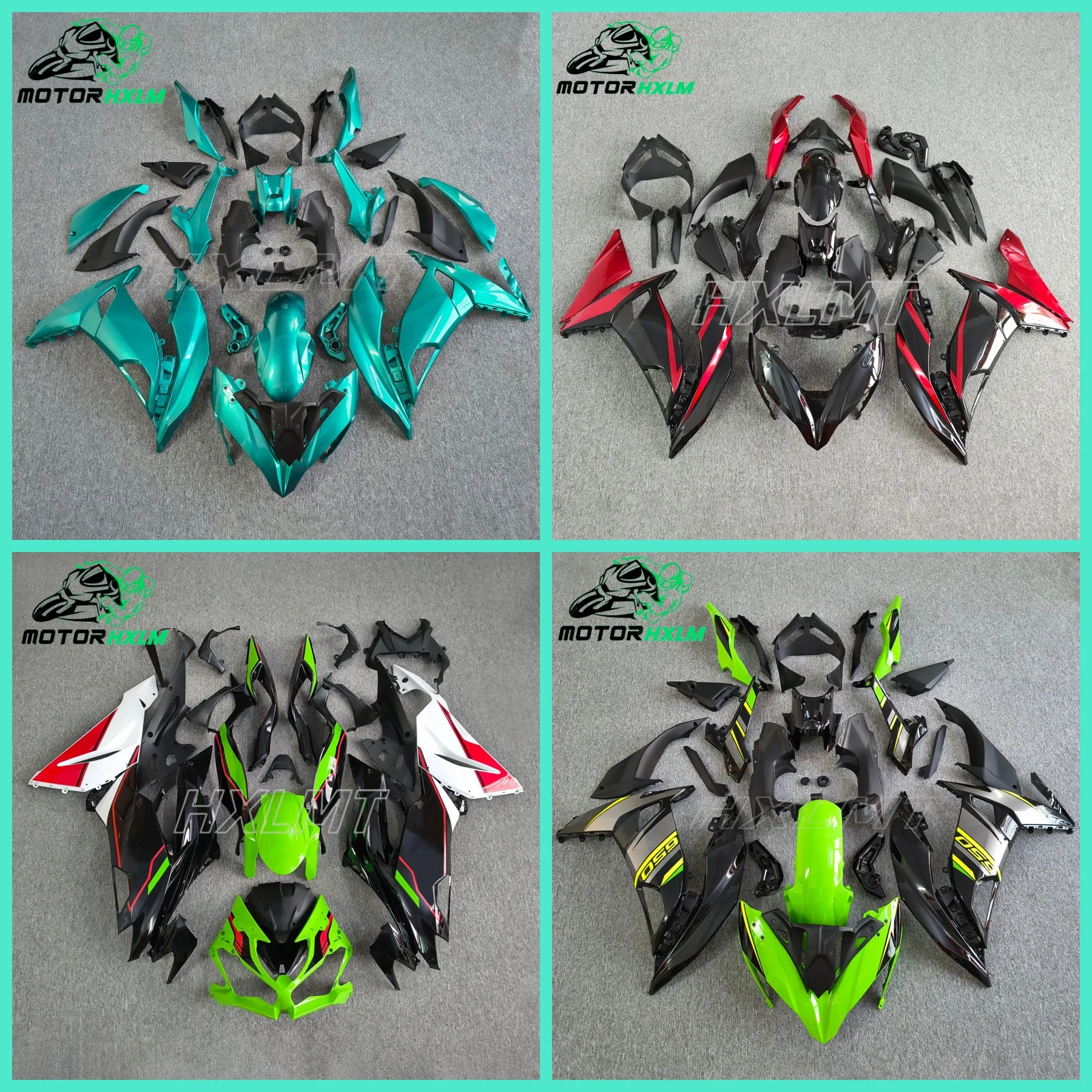 Full Fairing Kit For Ninja650 ER6F EX650 2017-2019 Motorcycle ABS Injection Complete Bodywork Aftermarket Fairings Cowling