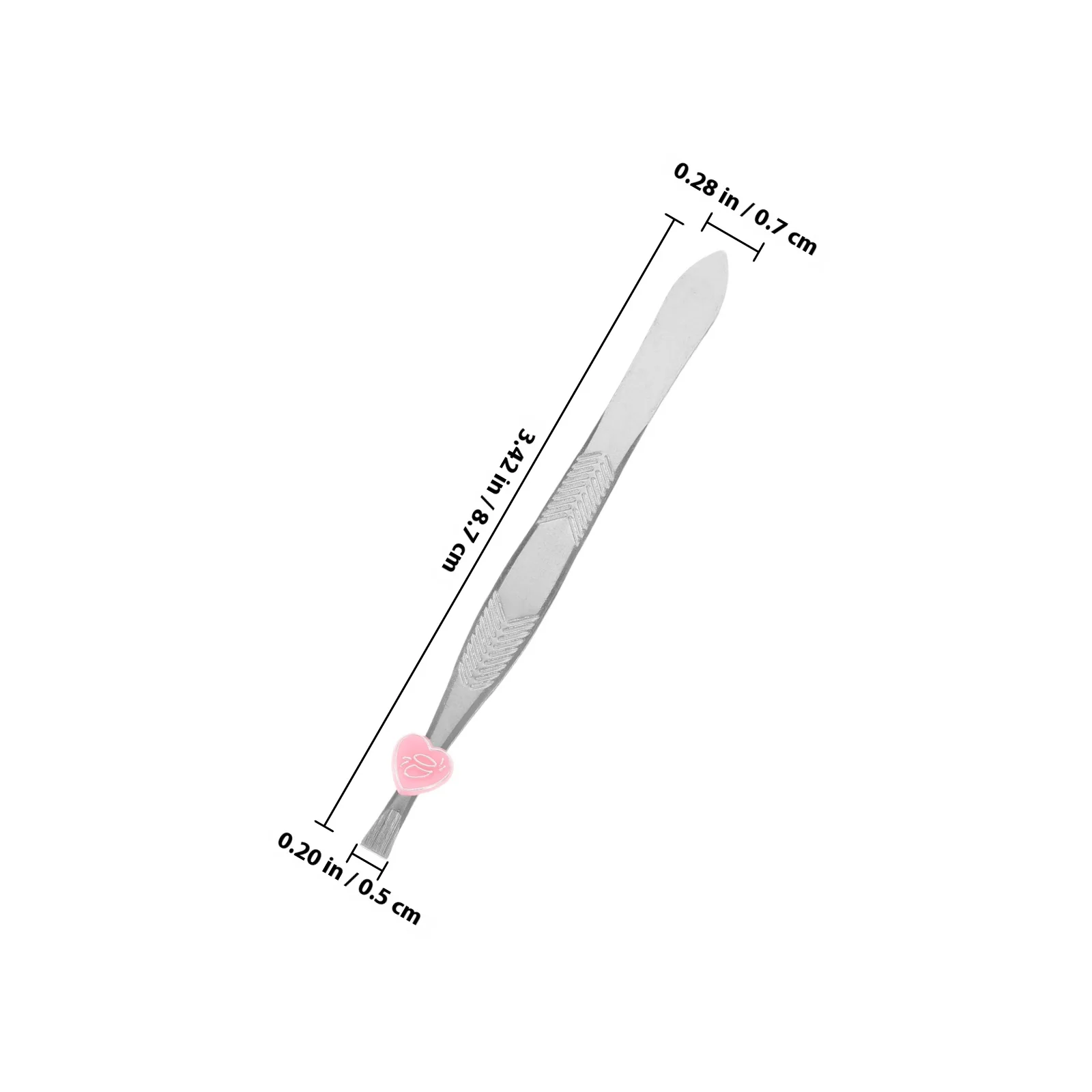 Make-up-Pinzetten 24-teilig Edelstahl Augenbrauen-Clip Wimpern-Haarentferner Pfeilmuster Herz-Schnalle Feines Zubehör-Set