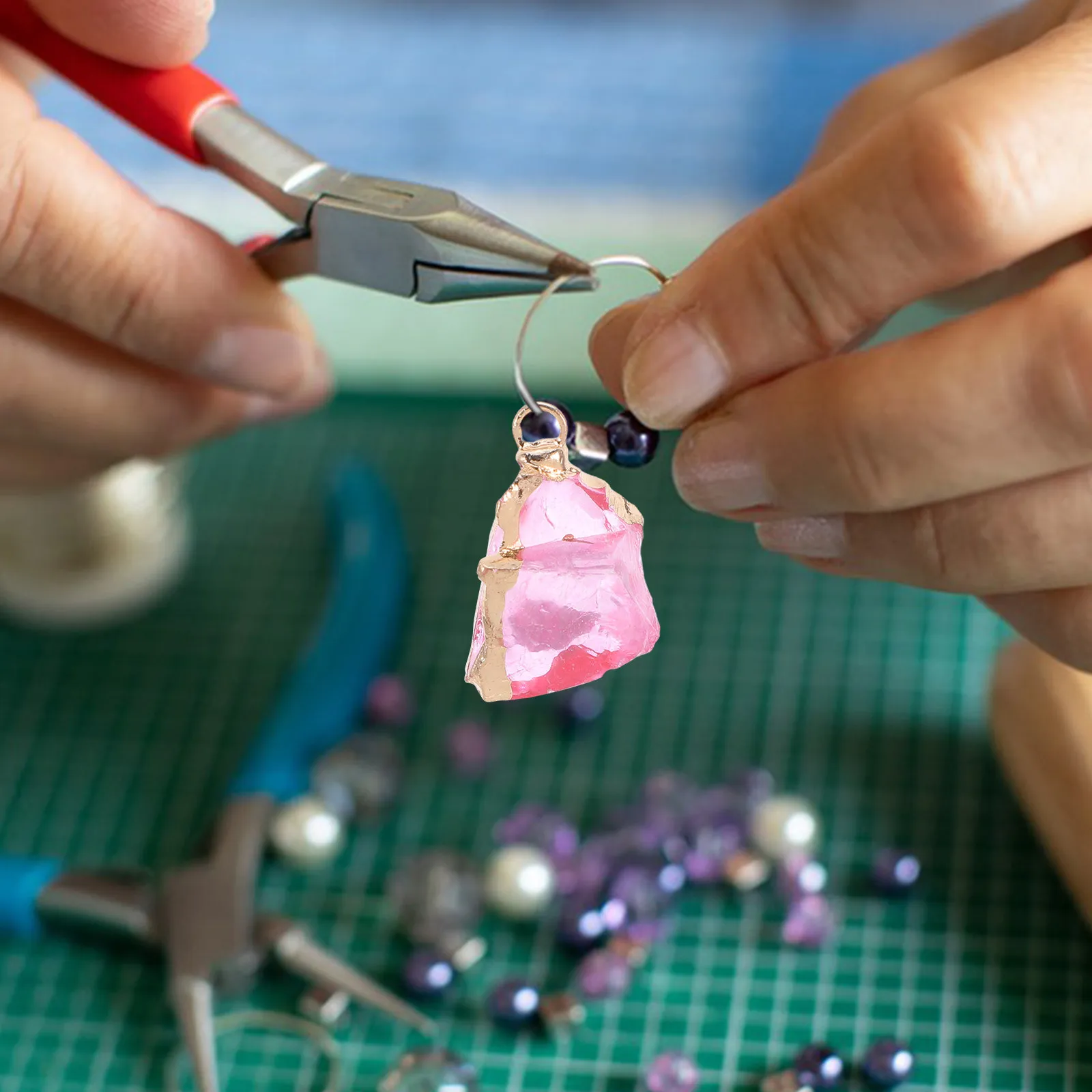 

4 шт. подвески из натурального кварца неправильной формы для изготовления ювелирных изделий, каменные шармы для ожерелий и серег, материалы для рукоделия