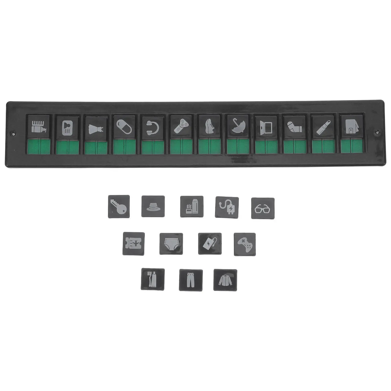 24-Slot Slider Moving Checklist Board Portable Packing Organizer for Home Office Warehouse Relocation Packing List with Visual