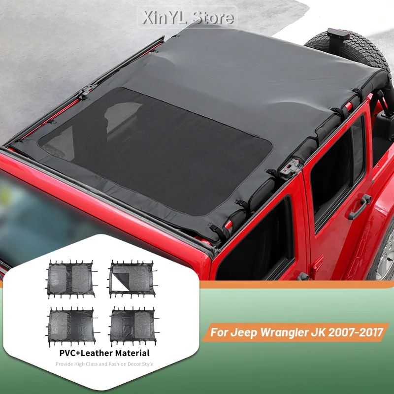 leather-car-soft-top-sun-shade-cover-for-jeep-wrangler-jk-2007-2017-4-door-sunshade-cover-insulation-net-accessories