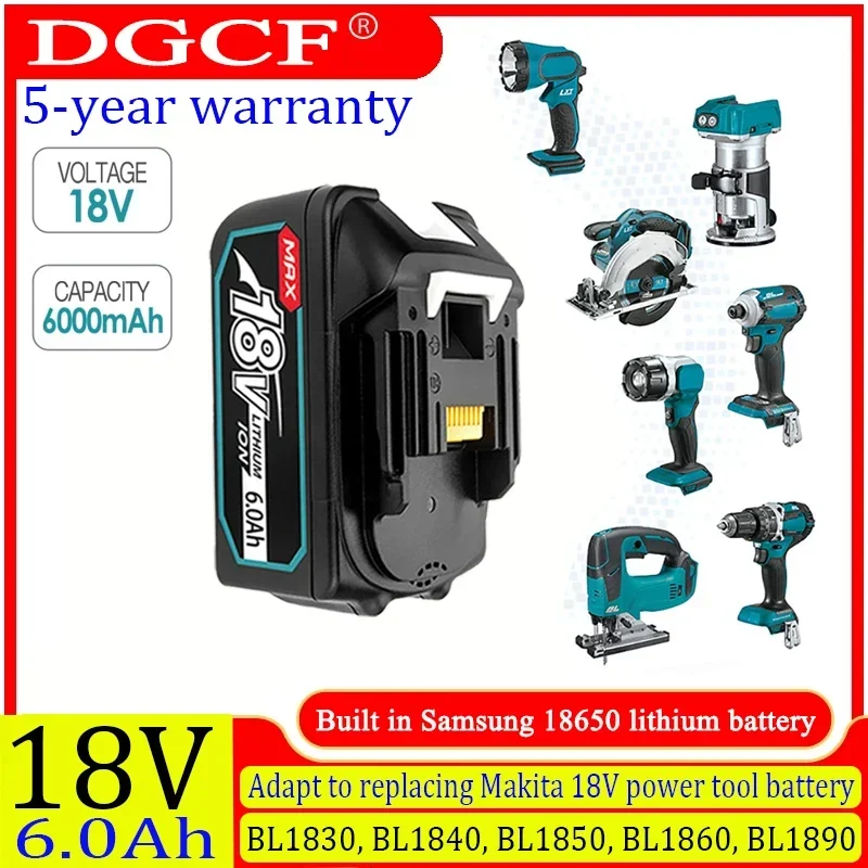 BL1860 สําหรับ Makita 18V แบตเตอรี่ 18650 Lithium-ion Cell เหมาะสําหรับเครื่องมือไฟฟ้า Makita BL1830 BL1840 LXT400