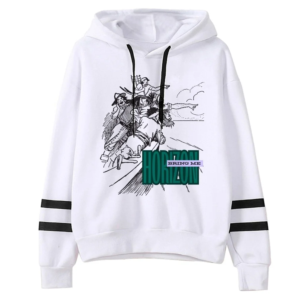 Bring Me the Horizon womens hoodies fashion tops japanese anime 2026 hip hop winter warm Female Pockets