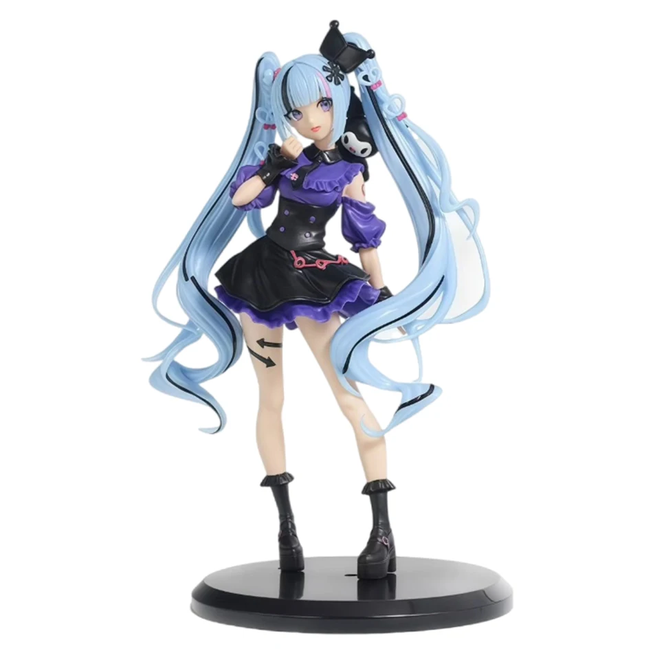 Original Taito Anime Cute Hatsune Miku Cos Raccoon Demon Kuromi Cinnamoroll Ver PVC Action Figure Model Gifts Collectible Toy