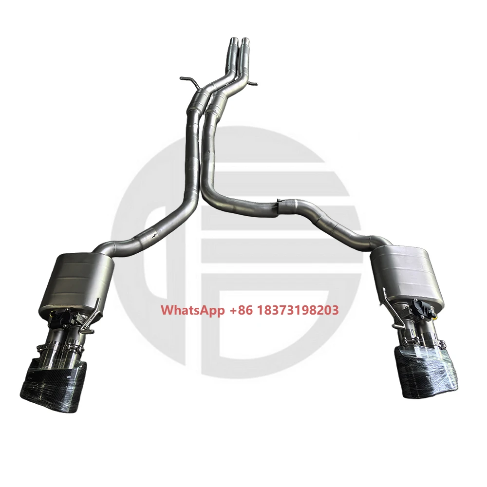 

High Quality Valvetronic Muffler Exhaust for RS6 RS7 C7 C8 4.0TT Performance Tuning Valved Exhaust With Tips