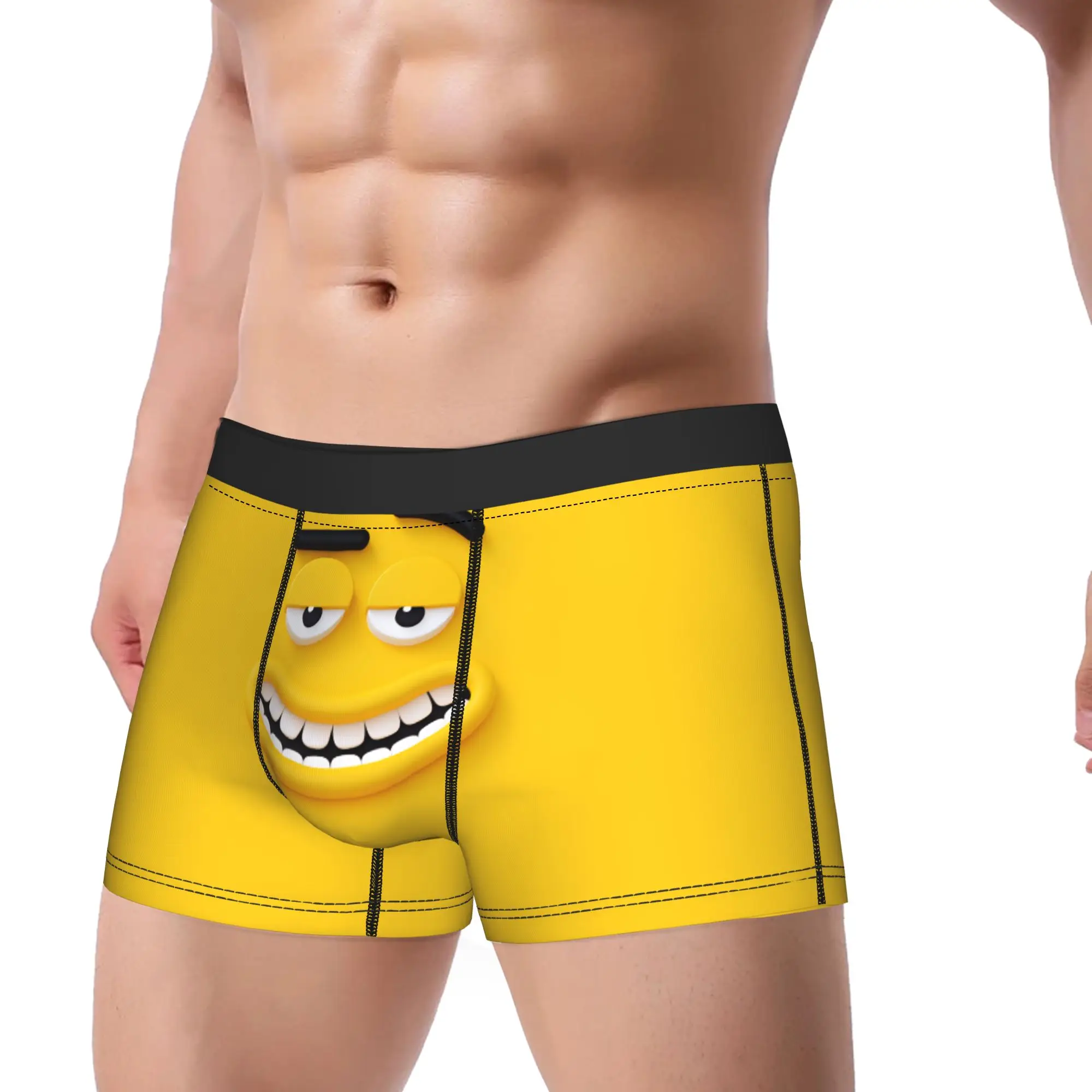 Funny Cartoon Face Meme Boxer Shorts  3D Pouch Underwear Hot Sale Custom Boxer Brief Comfortable Man Underpants Plus Size