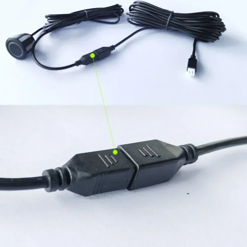 2-Pin Pure Copper Extension Cable for Car Reverse Backup Radar  Parking Sensors Durable Heavy Duty Wire