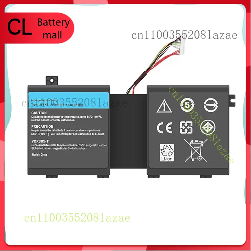 

2F8K3 Battery For Dell Alienware 17 R1 17X M17X-R5 18 R1 18X M18X 86Wh 14.8V