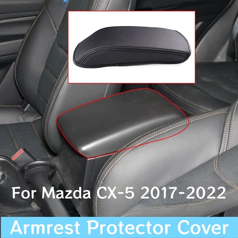 

Автомобильный подлокотник, защитный чехол для Mazda CX-5 2017-22, чехол на подлокотник с центральным управлением, кожаные аксессуары, украшение интерьера