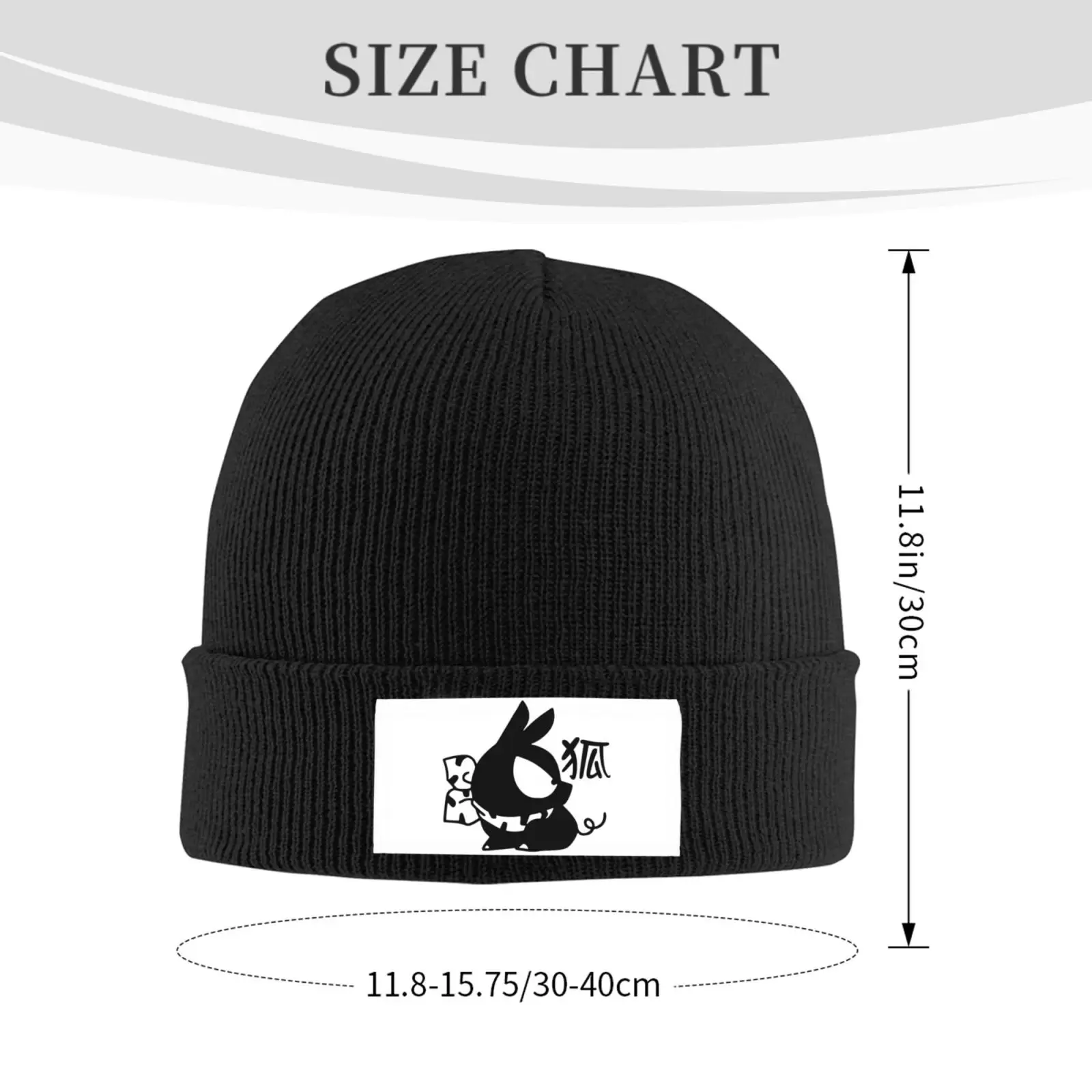 Kanji Ranma Gorro estilo unissex chapéus adulto unissex casual elástico outono inverno design ao ar livre gorro
