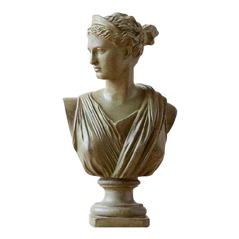 American Head Portrait Bust Mini Plaster Statue Home Decoration Made Art and Craftsmanship Sketching Home Decor Sculpture