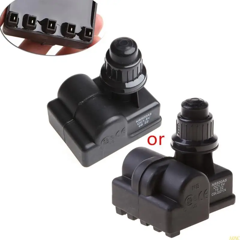 A0NC BBQ GAS GASLECTION PRESSION 5 Outlet AA Battery Push Button Ignitor Igniter New