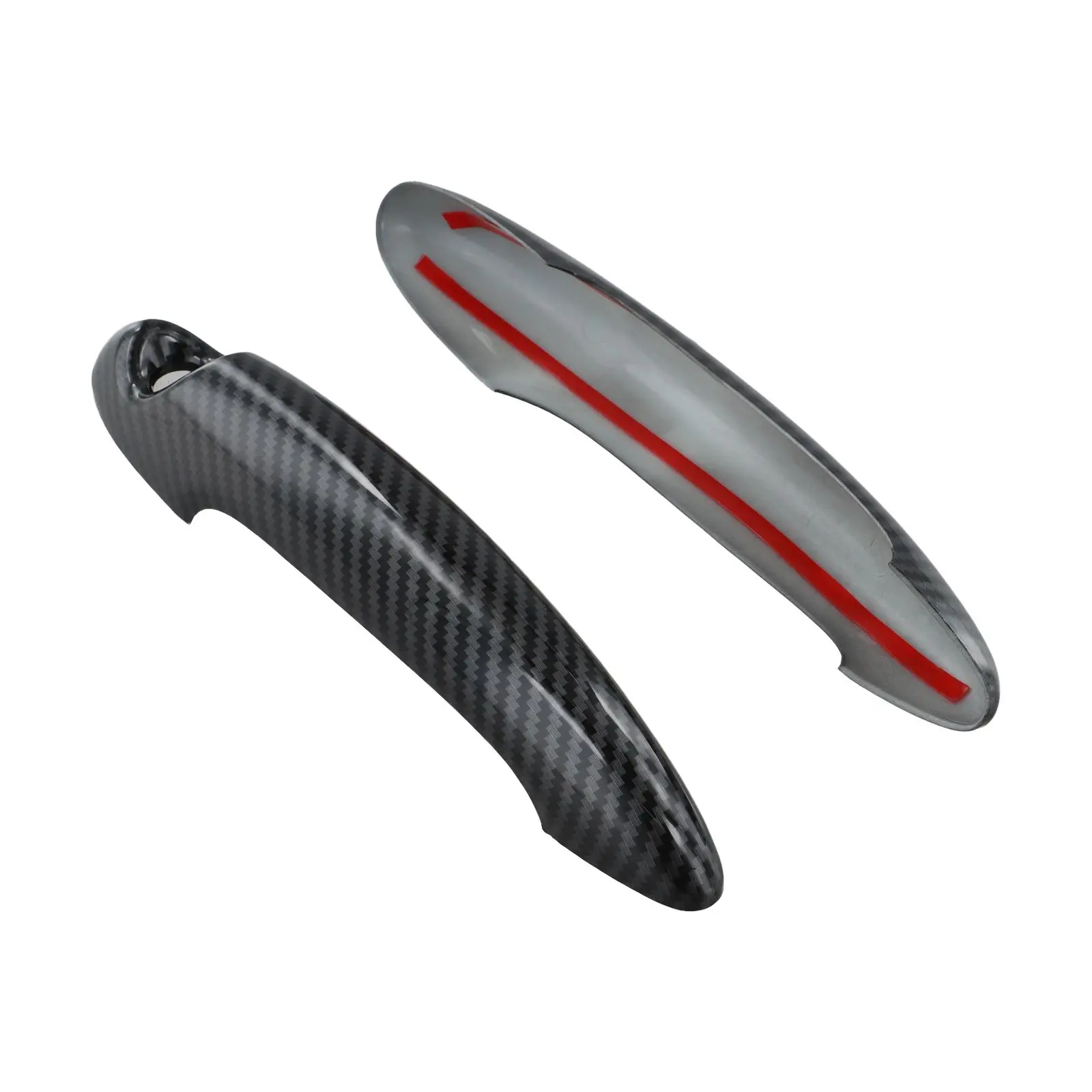 Carbon Fiber Black Carbon Fiber Door Handle Cover Carbon Fiber Sporty Character Enhancements For MINI Cooper S