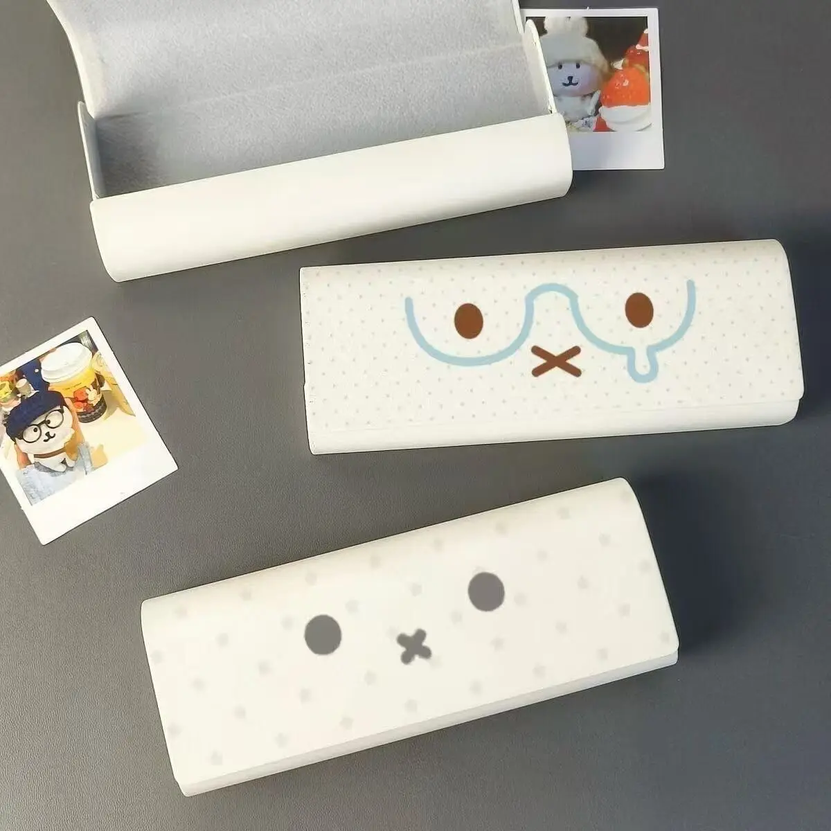 Miffy Magnetic Eyeglasses Case Cute Simple Anti‑pressure Anti‑fall Glasses Box Student Myopia Sunglasses Storage