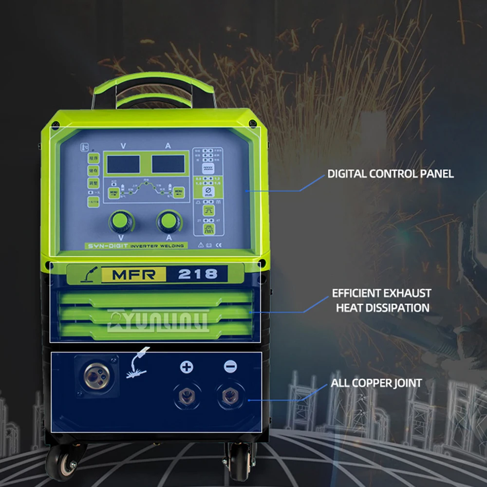 ماكينة لحام ألومنيوم محمية بالغاز بنبض مزدوج 2026 ماكينة لحام سبائك الفولاذ المقاوم للصدأ CO2 ماكينة لحام لوحة رقيقة MFR218 #4