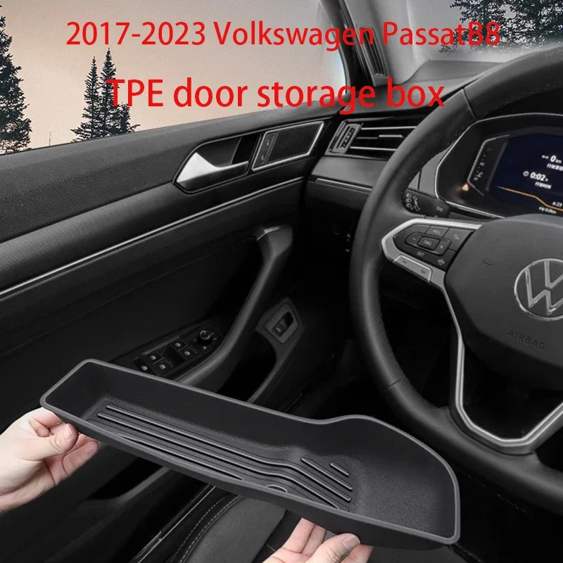 New！ Suitable for the 2017-2023 Volkswagen Passat B8 door storage box 2-piece set of interior decoration products