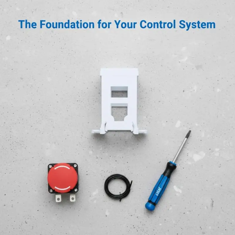 22mm Guide Rail Bracket Protective Cover Abrasion Resistant Long Lasting for 22mm Emergency Stop Button Base Ship Equipment