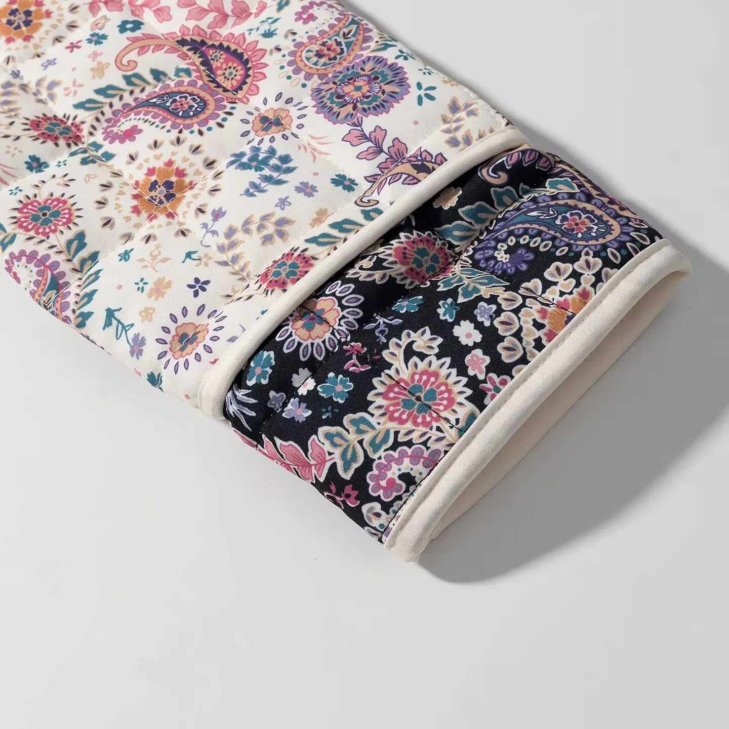 DiYiG WOMAN 2025 خريف موضة جديدة الوقوف طوق خياطة الصدر الأزهار طويلة الأكمام القطن وسادة مبطنة معطف ملابس خارجية Mujer