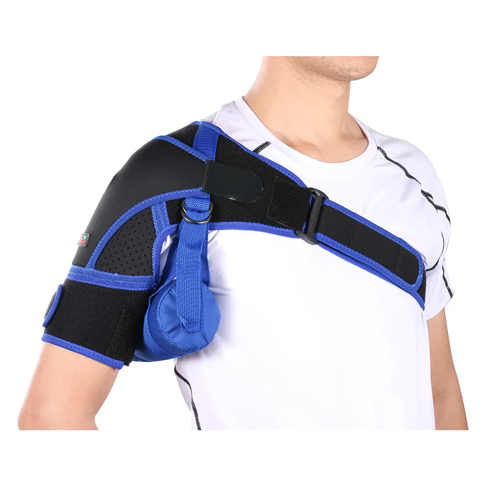 Breathable Shoulder Brace with Pressure Pad Neoprene Sleeve Ice Support Pain Shoulder Compression Air Bag Shoulder Protector