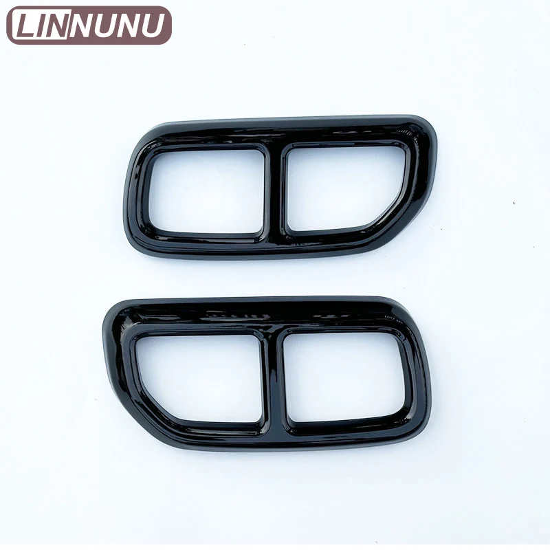 LINNUNU Black Exhaust Pipe Trim Cover For Chery Tiggo 9 2025 2026 Car Muffler End Decor Frame Accessories Four hole exhaust pipe - view 6