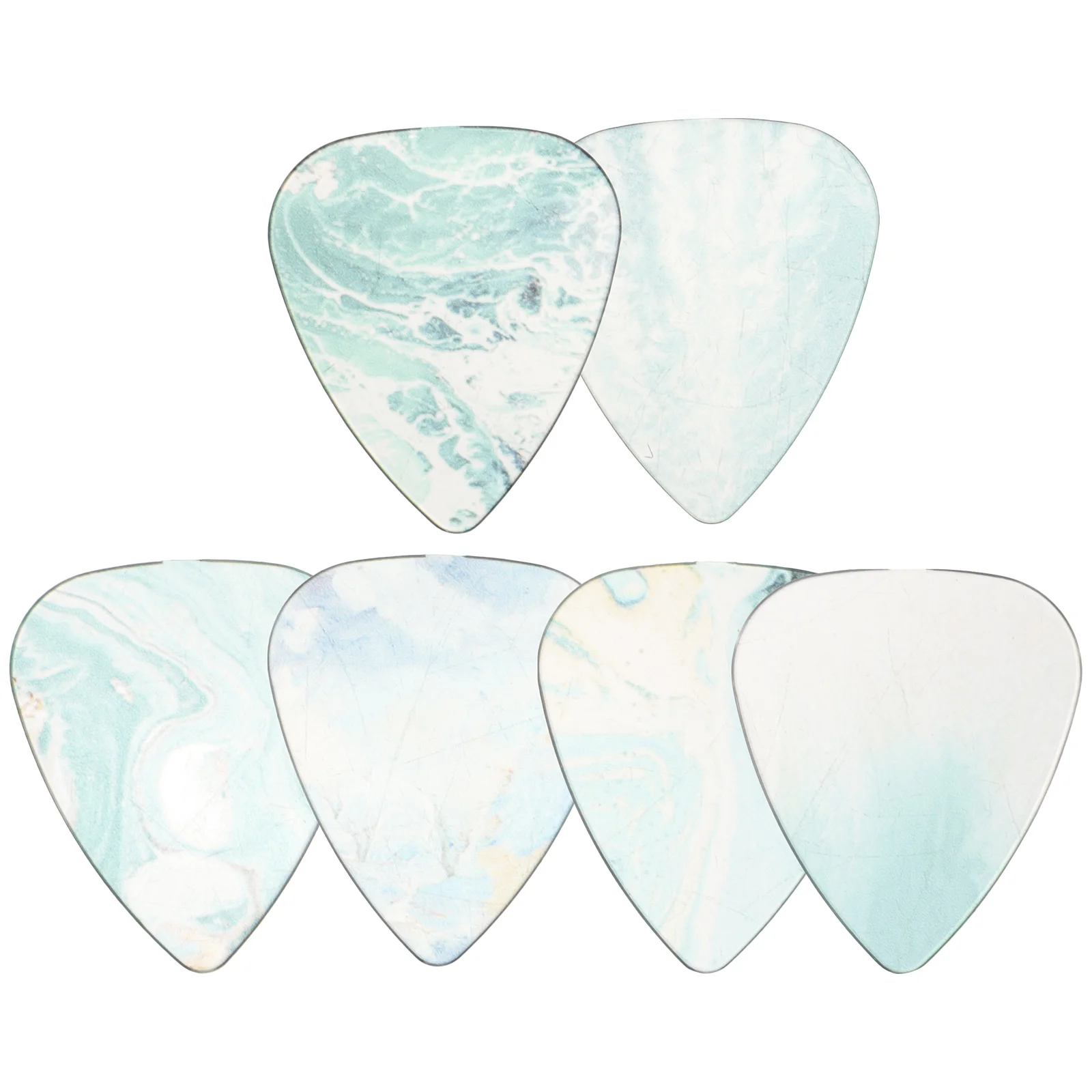 

6Pcs Guitar Picks Electric Folk Picks Sturdy Material Long Lasting Decorative Accessories Guitar Accessories Kit