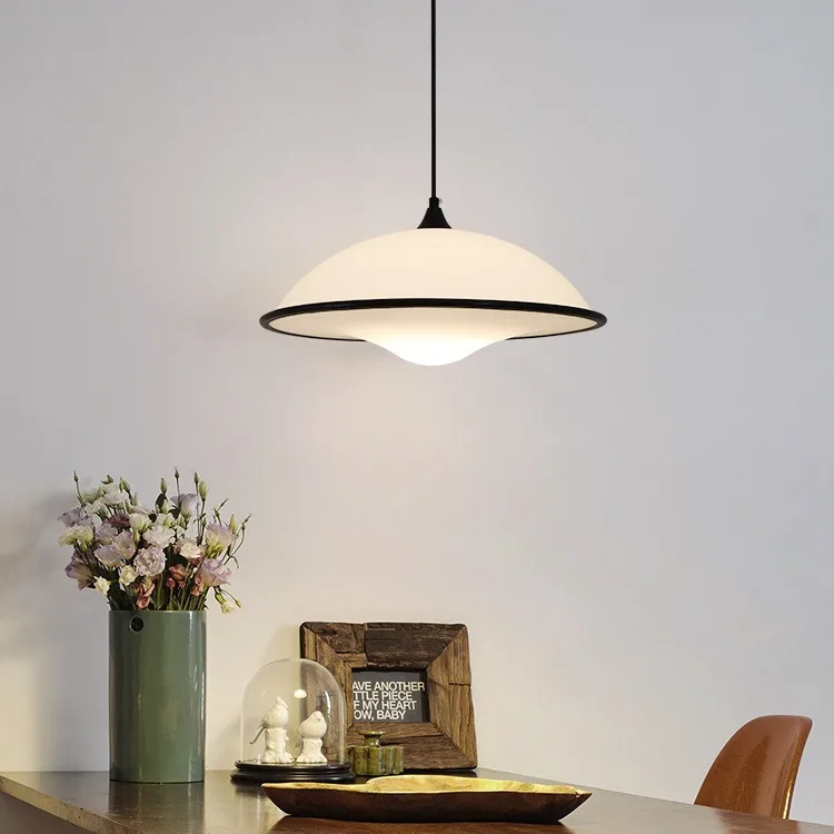 

Space flying saucer restaurant chandelier simple cream wabi wind study bar medieval dining table chandelier