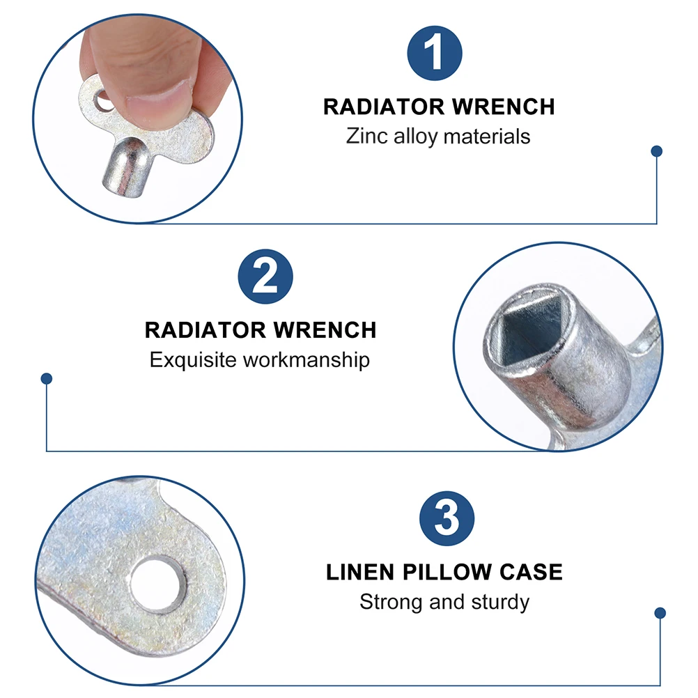 10 قطعة مفاتيح المبرد سبائك الزنك ثقب مسبق الحفر للصنابير مشعات تنزف مفتاح السباكة أداة معدنية مفتاح المياه المقبس مفاتيح